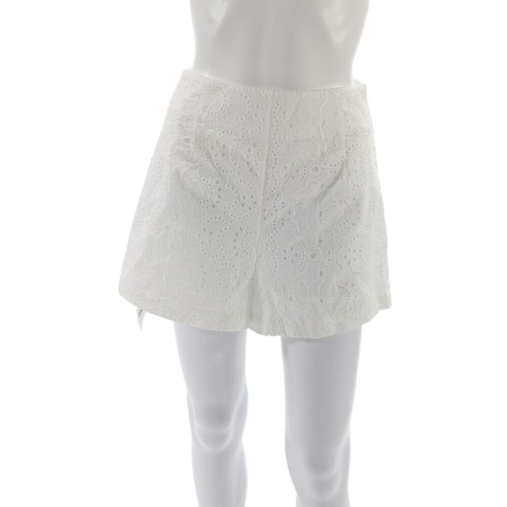 Hill House Unisex Floral Cotton Beach Shorts White Zip Size XS